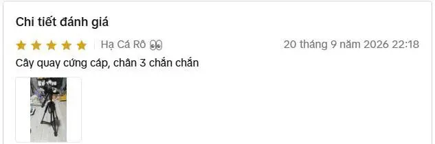Ảnh chụp đánh giá 2 của khách về Tripod 1m4